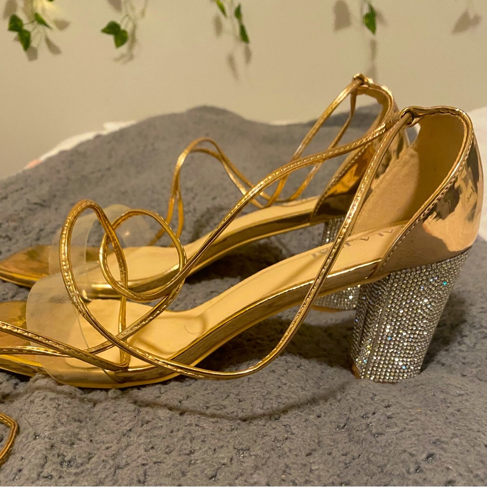 Gold heels